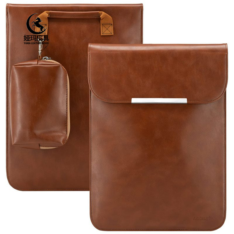 Cowhide 13-inch MacBook Laptop Sleeve Thin And Lightweight Magnetic ...
