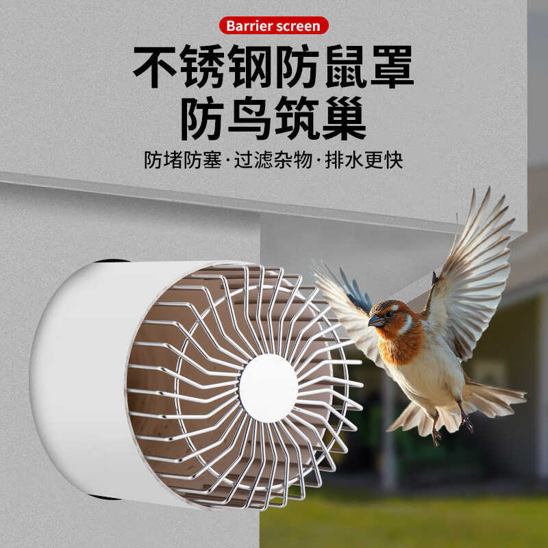 Anti-Bird Device Pipe Exhaust Fan Ventilation Hole Range Hood Anti-Rat ...