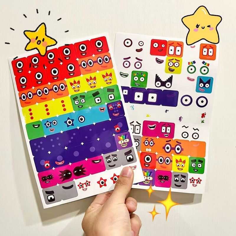 5 Numberblocks Sticker Number Blocks Children's English Enlightenment ...