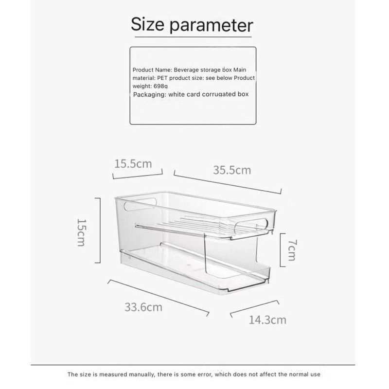 Refrigerator Soda Drink Storage Rack Storage Dispenser Cola Cans ...