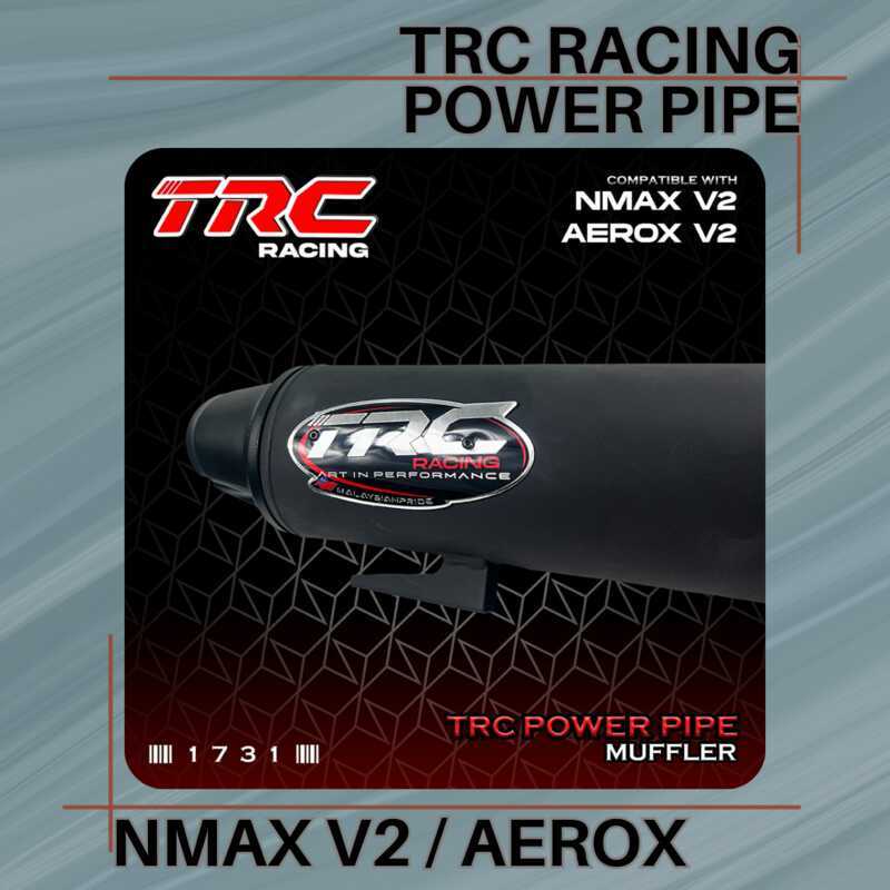 Racing TRC NMAX V2 / AEROX V2 Power Pipe Muffler Exhaust With Removable ...