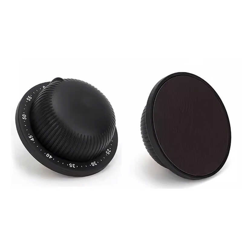 New Kitchen Stainless Steel Mechanical Timer Black Cap Study Alarm ...