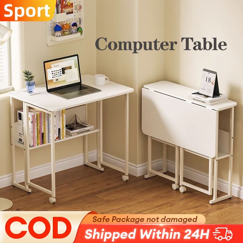 Ready StockComputer Table with Wheels Bedside Table Portable Desk Side ...