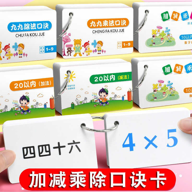 Math Learning Cards 99 Multiplication Flashcards Formula Cards Formula ...