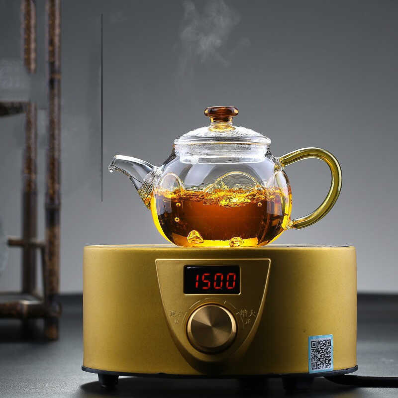 High Borosilicate Glass Teapot Small Size Single Boiled Teapot with ...