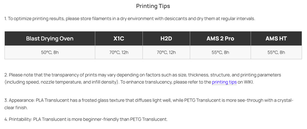 Bambu Lab PLA Translucent Filament 1.75mm 1kg for 3D Printer | Shopee ...