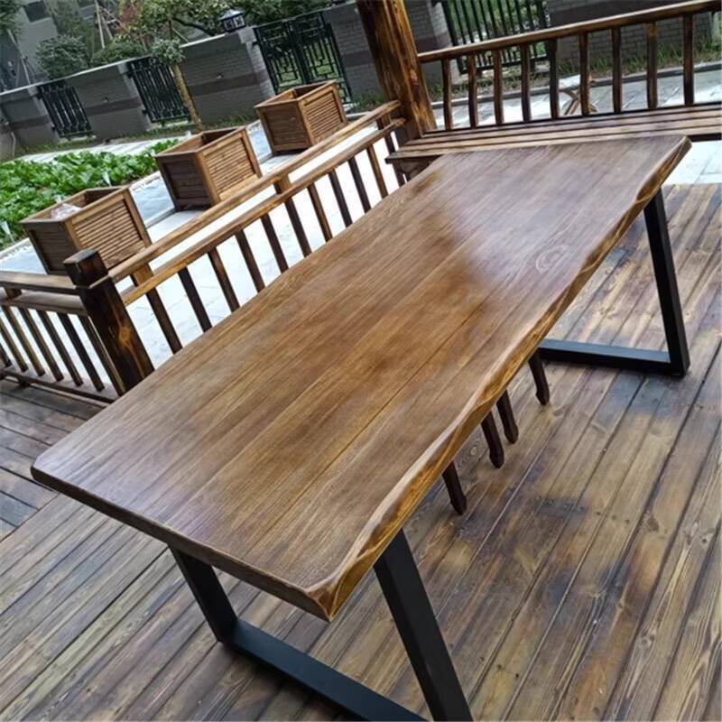 Solid Wood Loft Computer Desk Home Study Desk Office Desk Simple Long ...