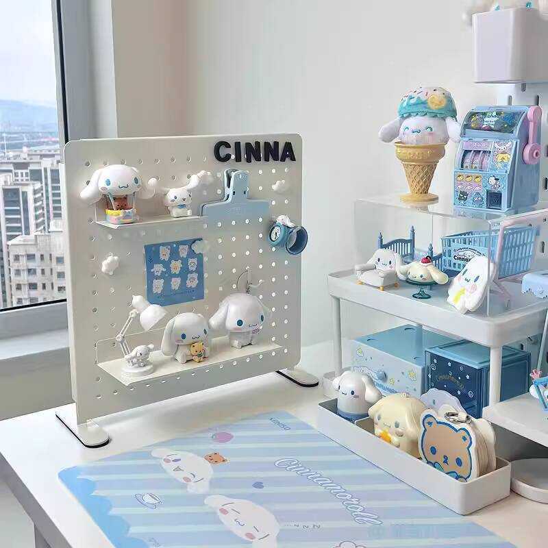No-Drill Perforated Board Desktop Vertical Storage Rack Workstation ...