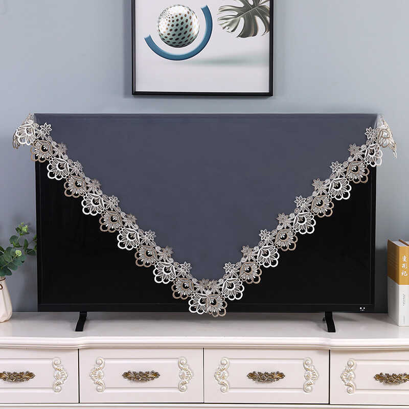 Simple Modern LCD TV Lace Dust Square Computer Monitor Cover | Shopee ...