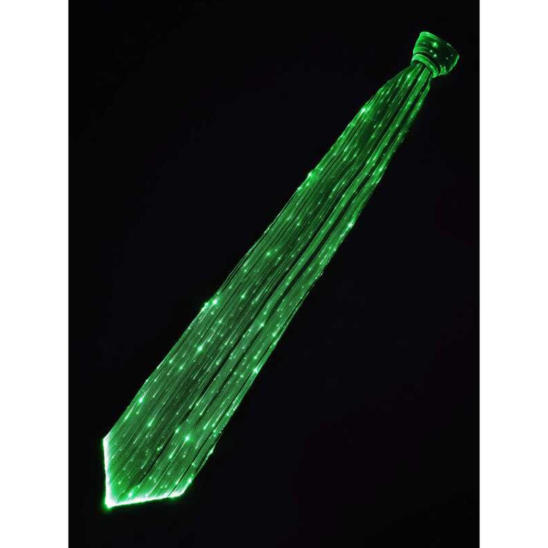 LED Light Up Neck Tie Men - Wireless Fiber Optic Necktie Glow In The ...