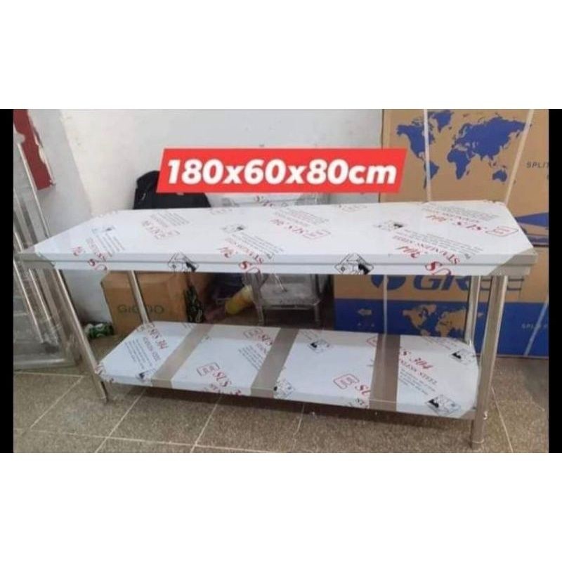 Preparation Working Table Stainless Steel 180x60x80 | Shopee Philippines