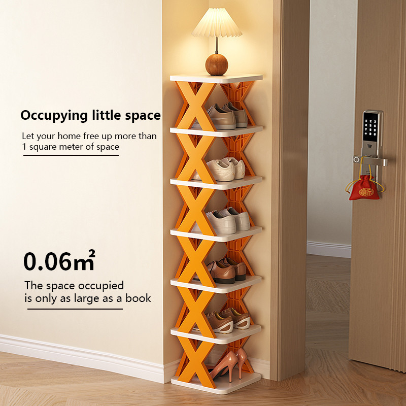 Folding Multi-tier Shoe Rack Simple Save Space Stackable Organizer for ...