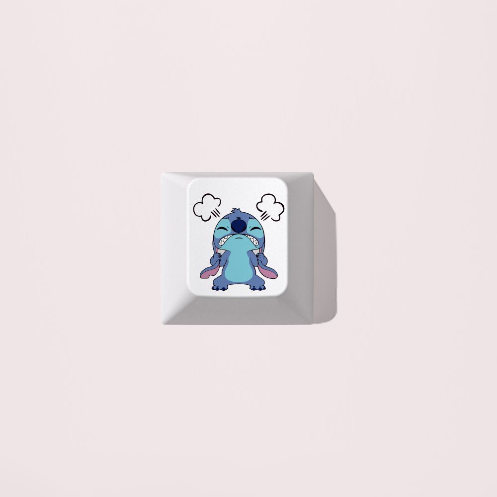9pcs/set Cute Stitch Themed Keycaps Personalized Mechanical Keyboard ...