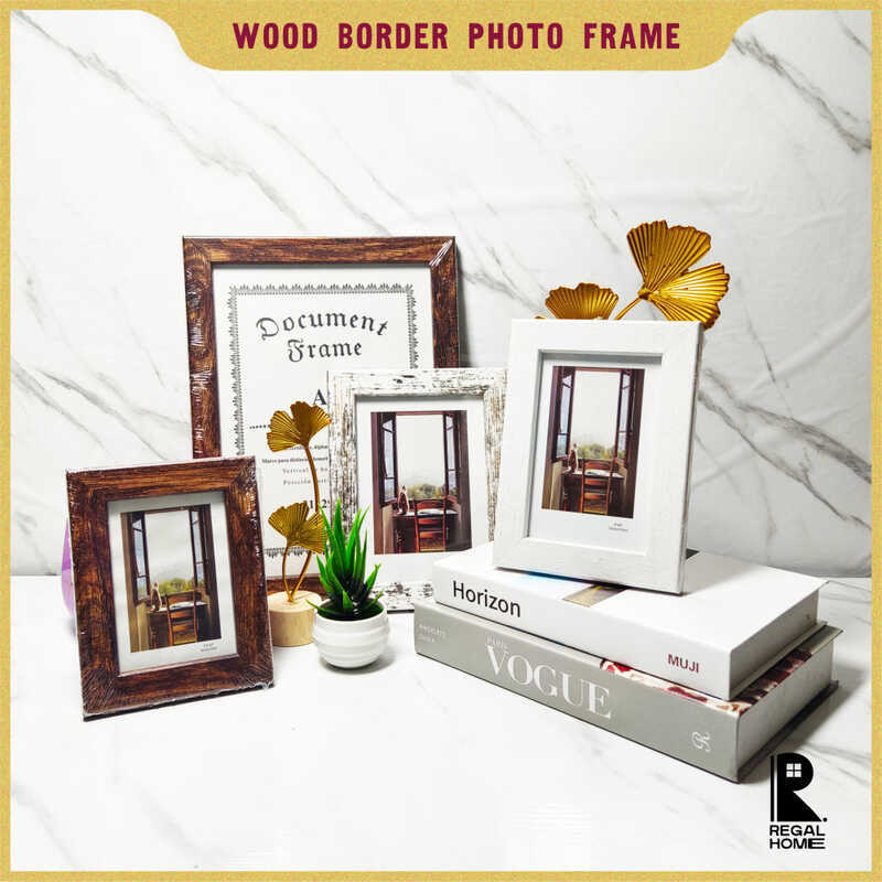 [Wood Border] [Random Color] Picture Frame All Sizes Aesthetic Home ...