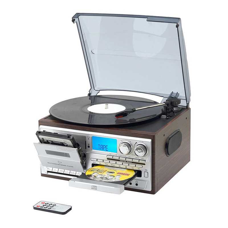 Retro Vinyl Multi Functions Record Player Turntable 3-Speed Phonograph ...
