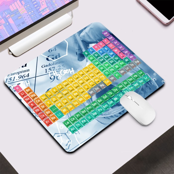 Periodic Table of the Elements Small Gaming Mouse Pad Computer Office ...