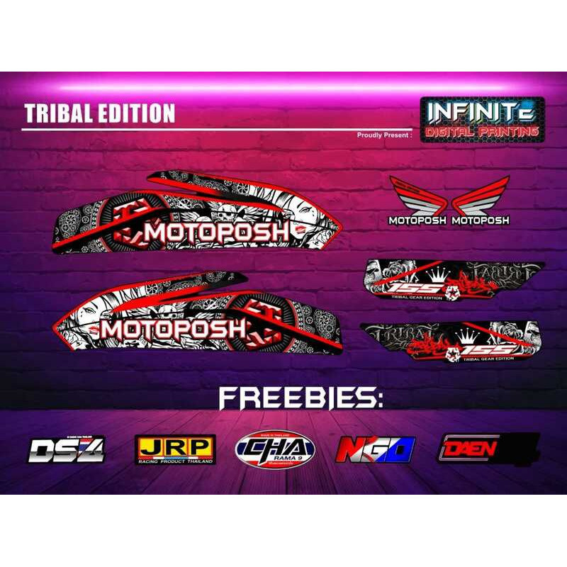 TMX / RUSI / PINOY / MOTOPOSH / SKYGO / DECALS STICKER TRIBAL DESIGN ...
