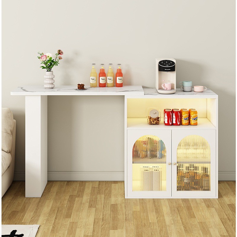 Transparent bar table home living room dining side table integrated ...