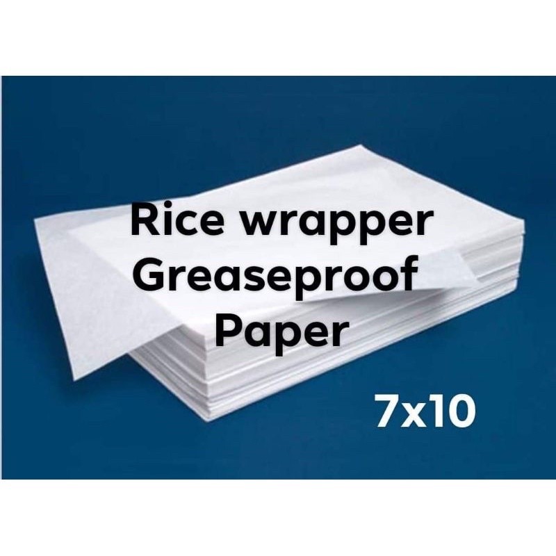 rice wrapper wax paper (7x10,9x12 )(1000pcs) | Shopee Philippines