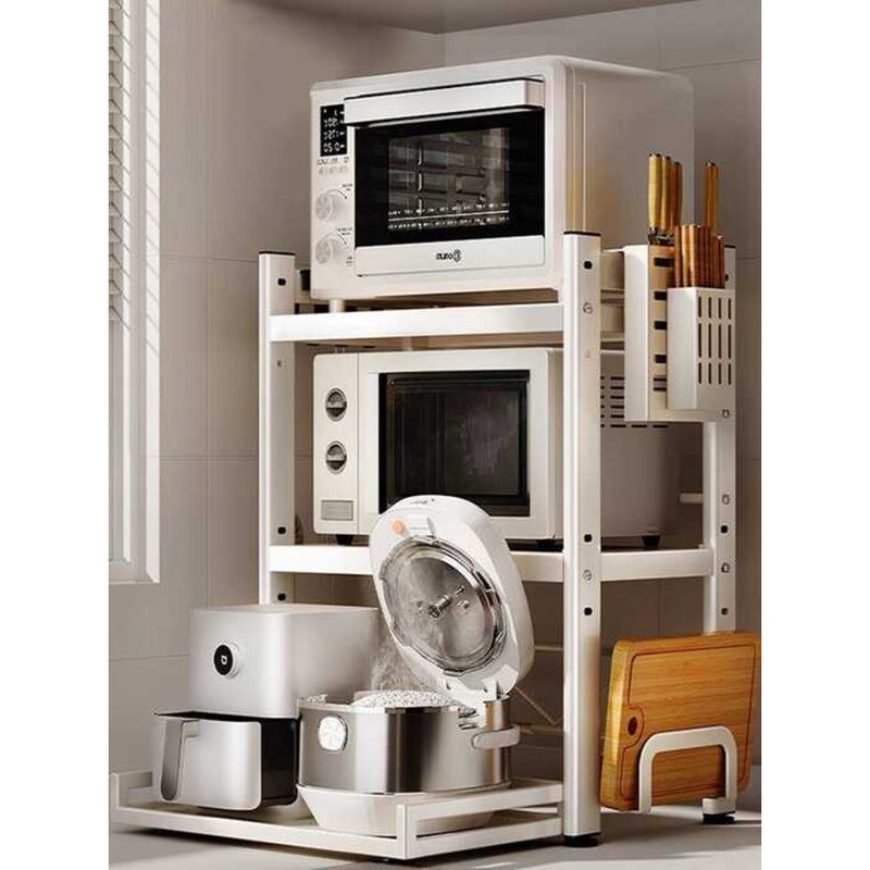 Kitchen Rack Microwave Oven Rice Cooker Integrated Countertop ...