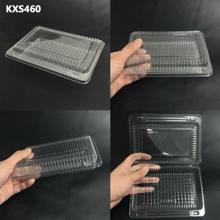 10pcs Clamshell Plastic Food Container Box Disposable Graham Ball ...