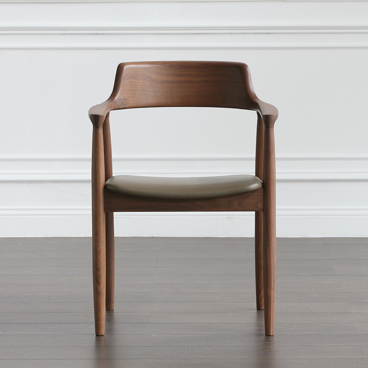 Nordic Style All Solid Wood Shumet Coffee Table And Chair Walnut Color ...