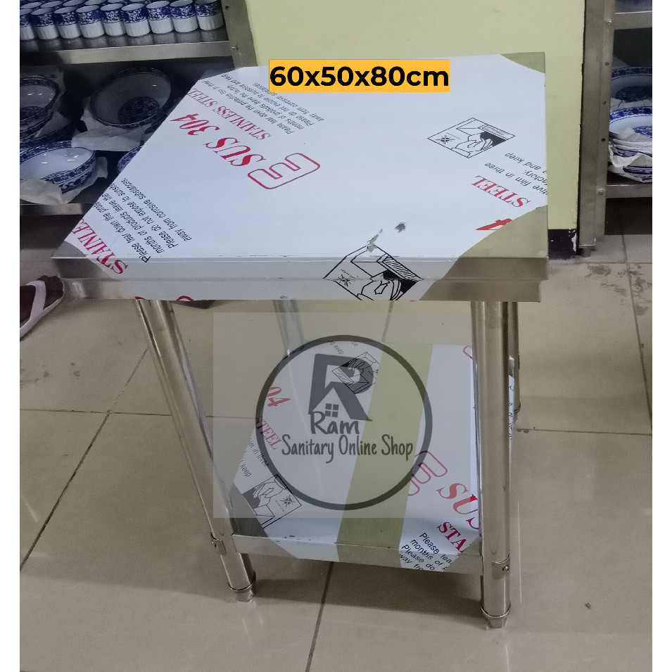 Stainless steel Preparation/ Working Table 2 layer&3layer | Shopee ...