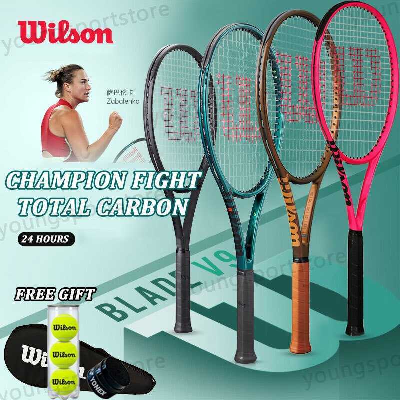 WILSON Tennis Racket Pro Staff Rf97 Full Carbon With String Free Bag ...