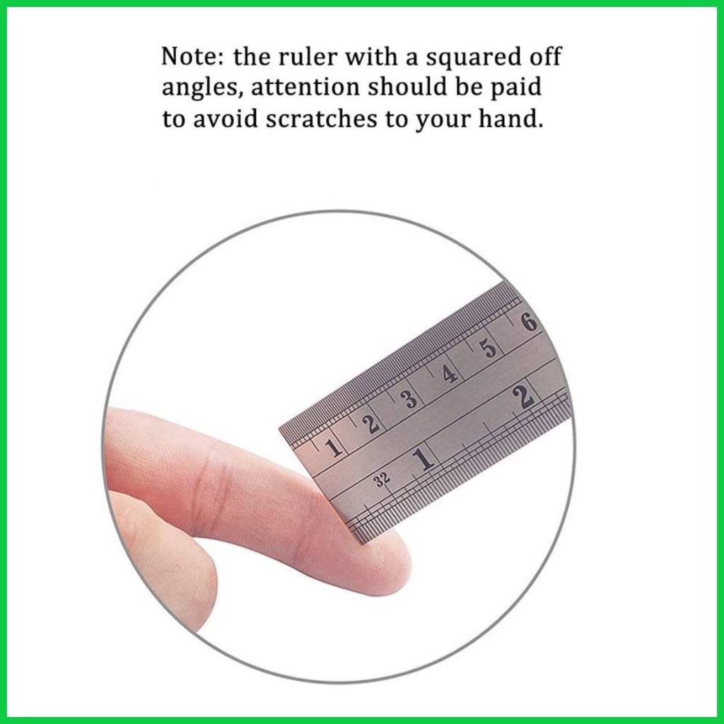 Stainless Steel Metal Ruler 15cm (6