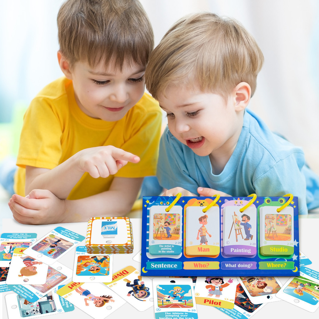 Sentence Construction English Cards for Kids Learning Mixing &matching ...