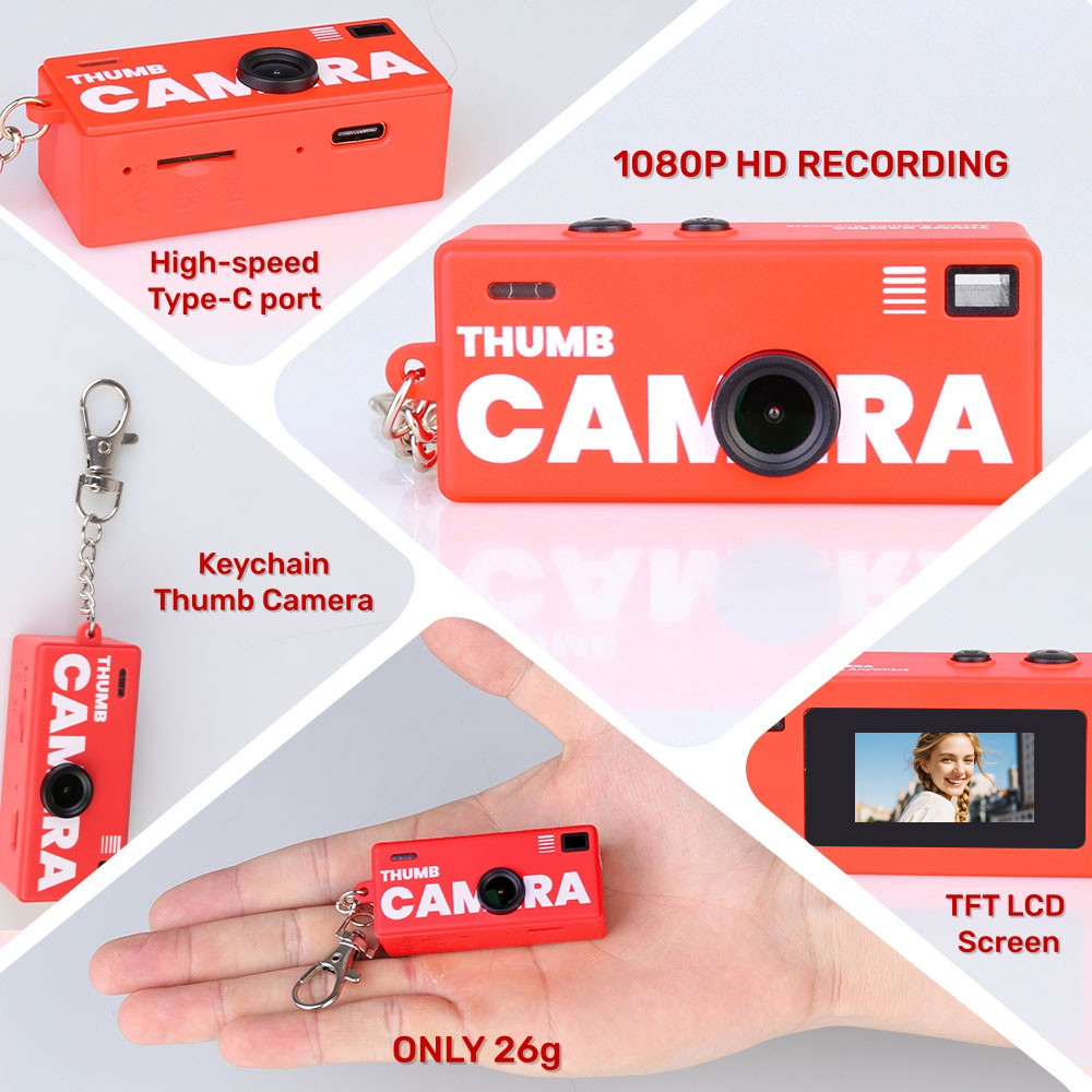 G6 Mini Keychain Camera HD 1080P Portable Retro Kids Cam Ultra Compact ...