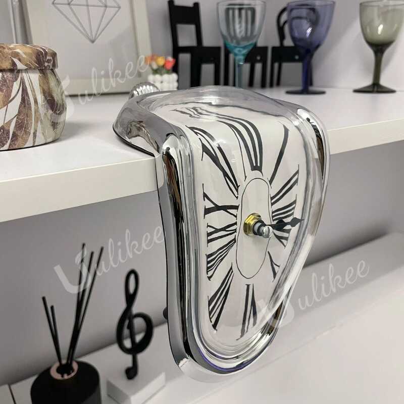 F6a Be0 New Melting Clock Surreal Distorted Wall Creative Surrealist ...