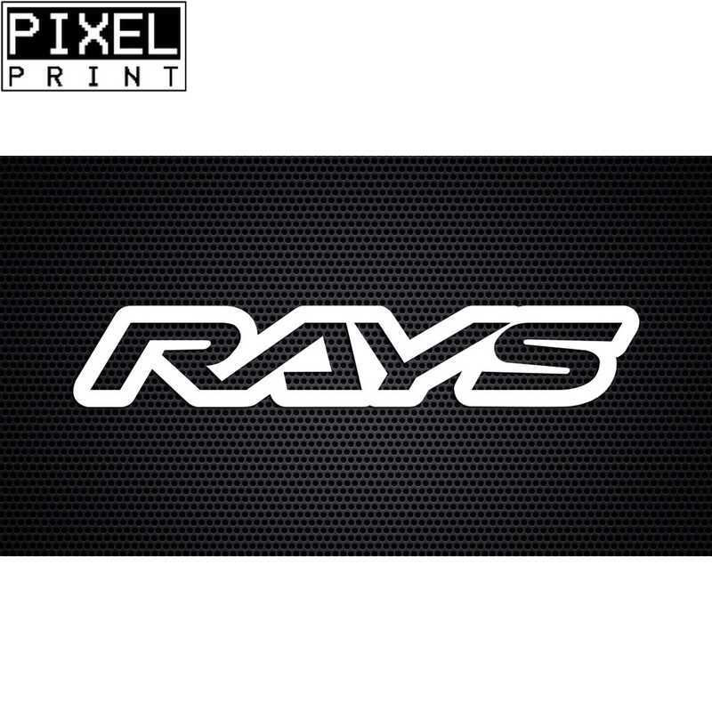 6 RAYS Logo JDM Japanese Sticker For Car Stickers And Decals Waterproof ...