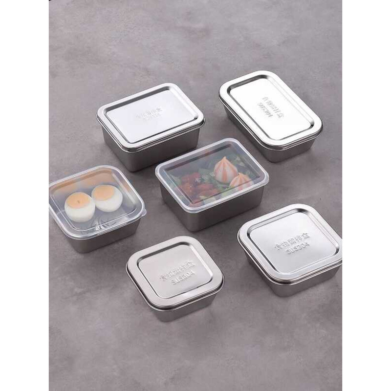 304 Stainless Steel Food Sample Box School Canteen Kitchen Dish ...
