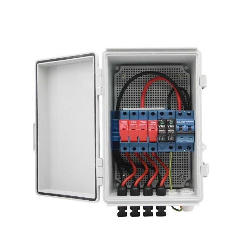 PV Combiner Box 4 String 6 Ip65 Waterproof Lightning Protection Circuit ...