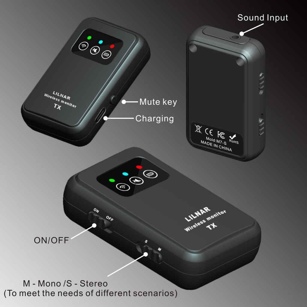 2.4G Wireless in Ear Monitor System IEM System Automatic Pairing ...