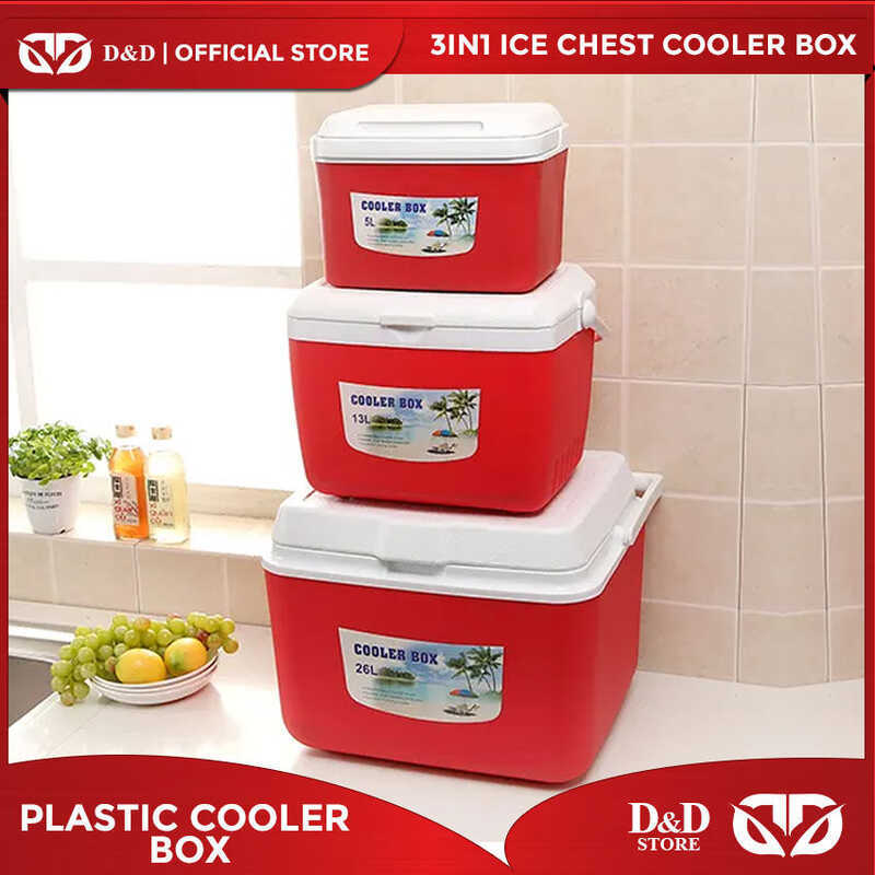 D&D 3Pcs/Set Cool Boxes Portable Plastic Cooler Box, Camping Ice Chest ...