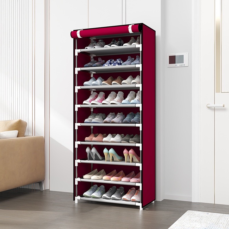10 Tiers shoe rack Stackable Shoe Cabinet Organizer Storage Stand ...