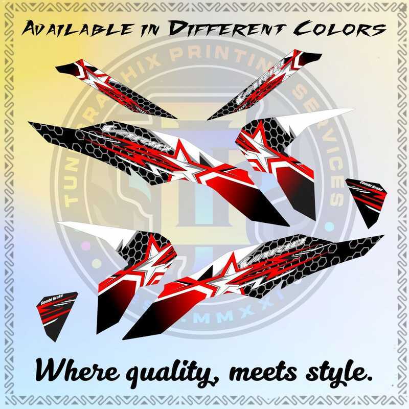 HONDA CLICK 125I V3/V4 Rising Star Honeycomb Decals With Freebies ...