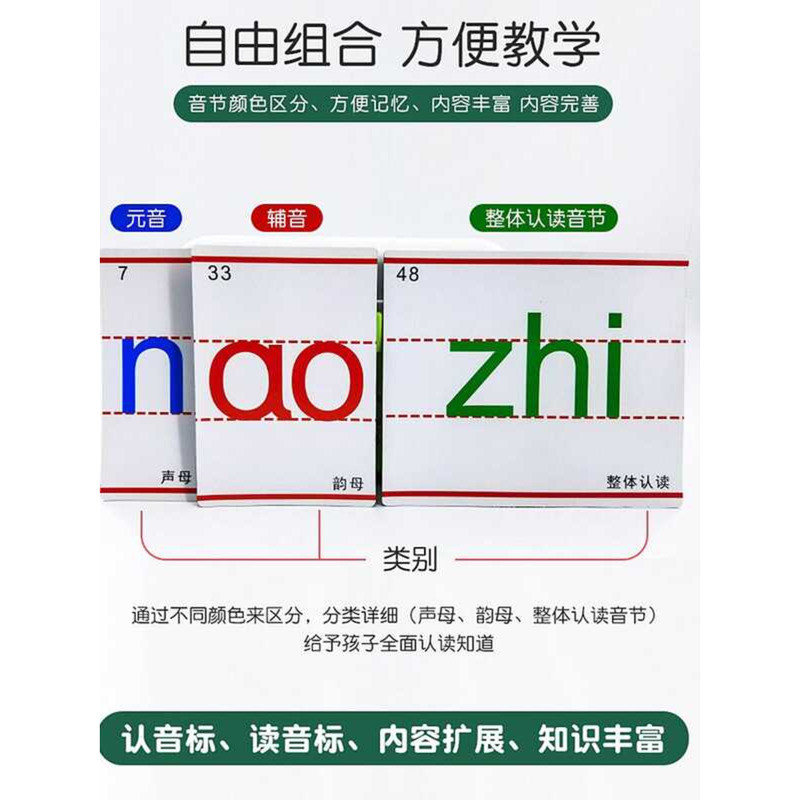 Primary School First Grade Chinese Large Pinyin Cards Blackboard ...