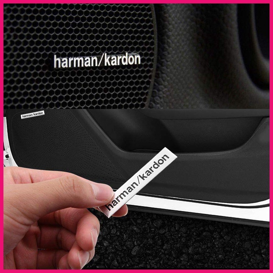 Car Speaker Sticker Audio 3D Aluminum Badge Emblem Stereo Styling Decal ...
