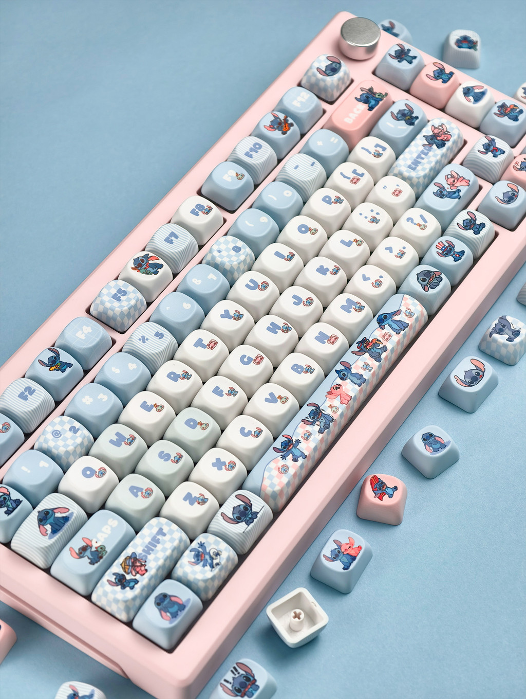 Lilo&Stitch Keycaps MOA Profile 130 Keys PBT Dye Sublimation Aula F75 ...