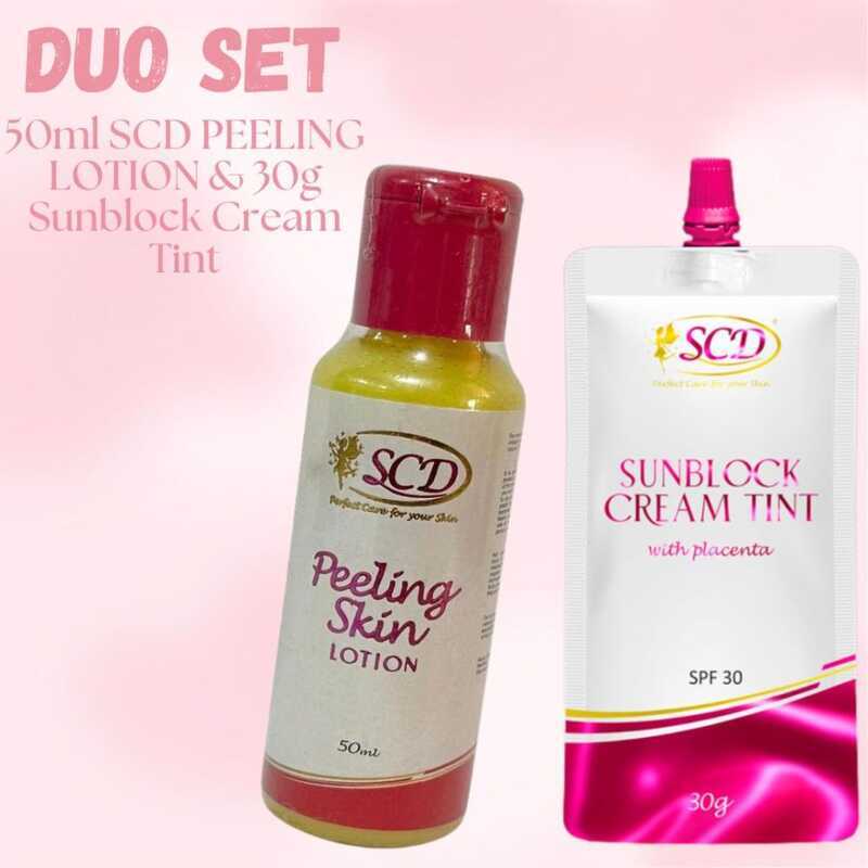 SCD Peeling Lotion & Sunblock Cream Tint 30G | Shopee Philippines