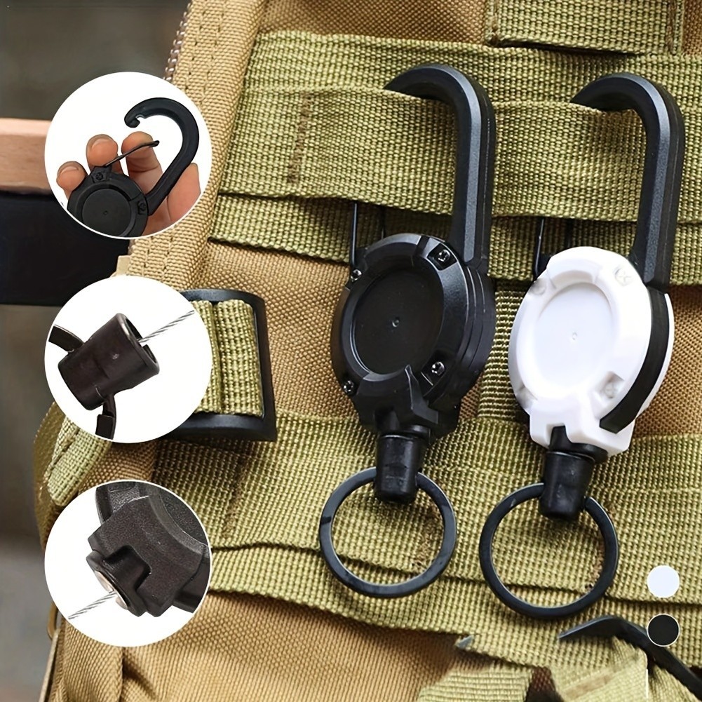 Easy Pull Wire Rope Buckle Key Ring Lost Belt Buckle Outdoor Backpack ...