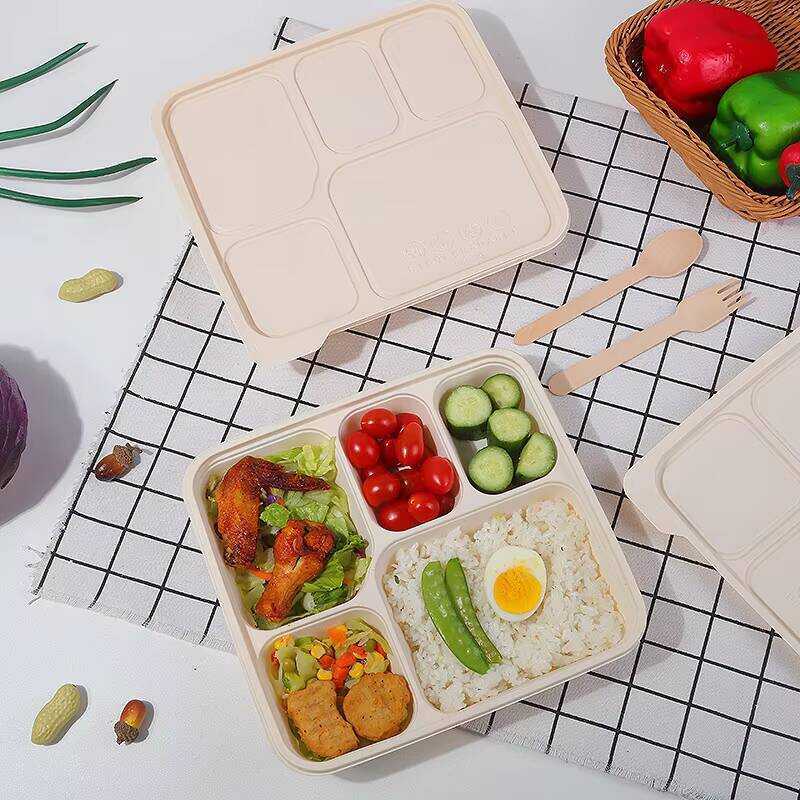 Eco-friendly Custom Biodegradable Corn Starch Disposable Lunch Box ...