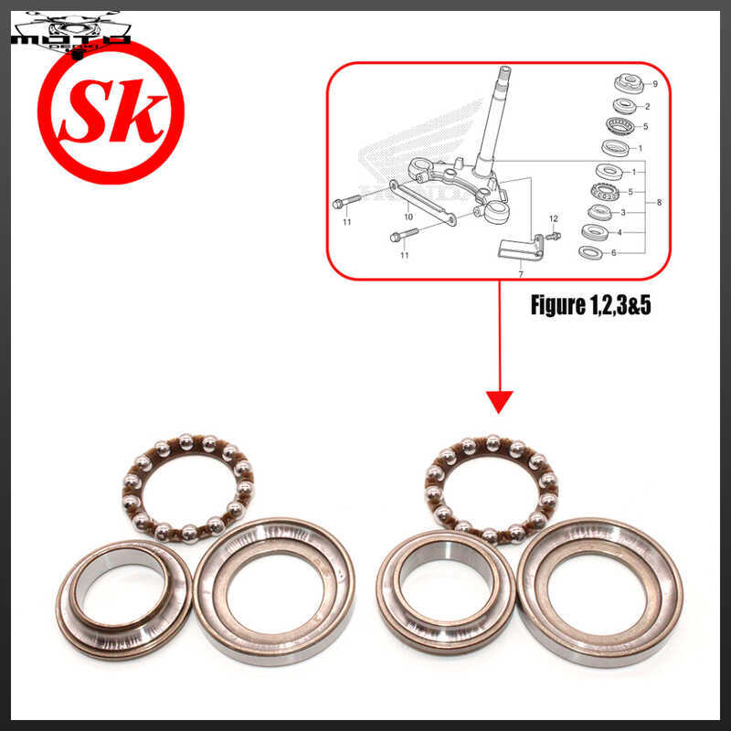 SK Ball Race Kit With Crown For Honda TMX Supremo 150 | Shopee Philippines