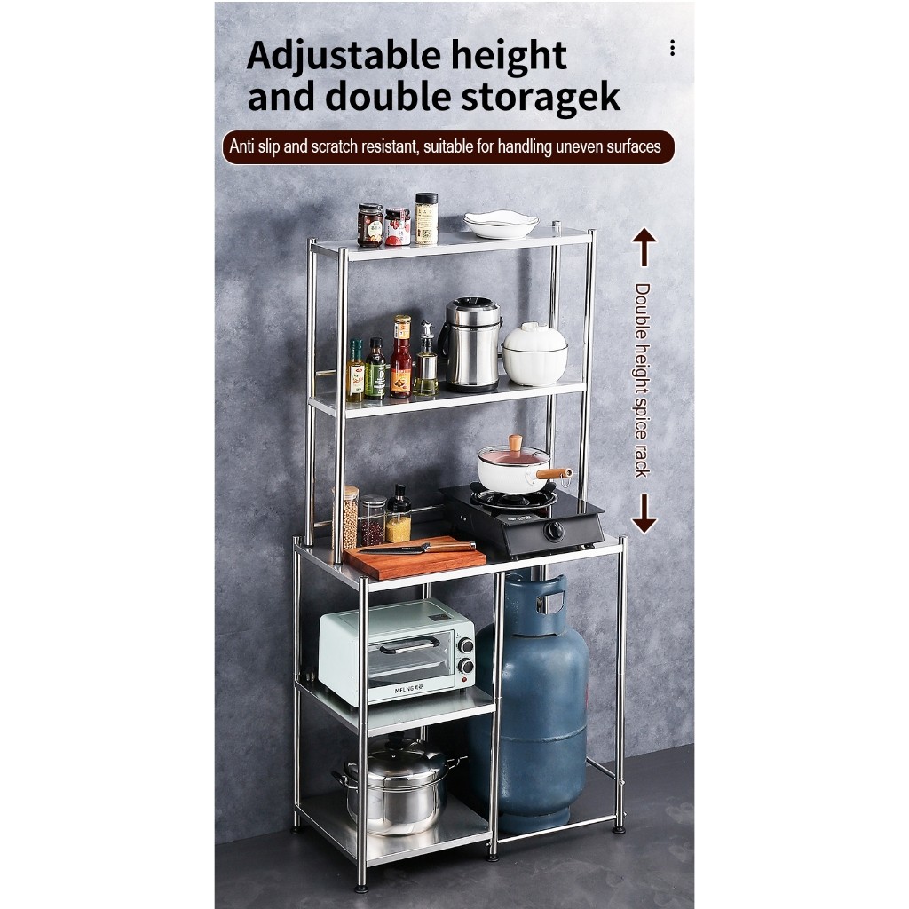 Stainless Steel Gas Stove Stand Kitchen Stand Organizer Space Save ...