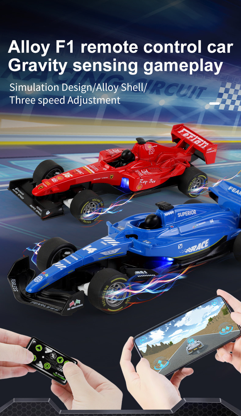 1:43 Desktop Mini F1 RC Car Remote Control Racing Formula Racing Car ...