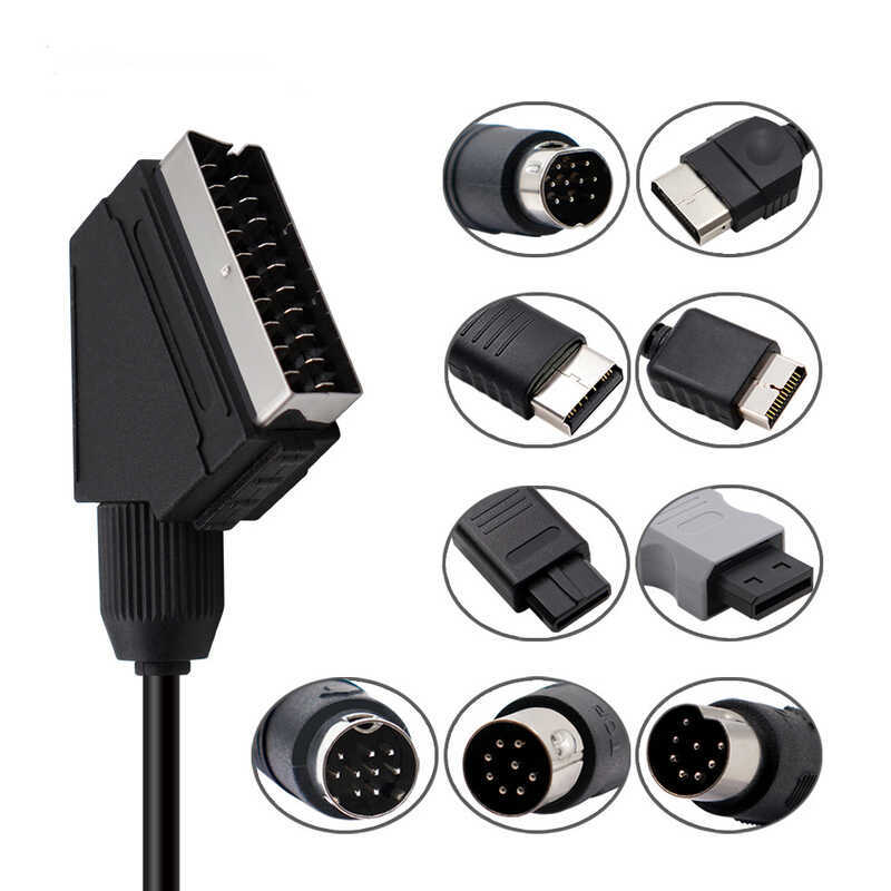 Broom Head Cable PS2/PS1/MD1/MD2 Megadrive1/DC/Genesis1/XBOX/WII ...