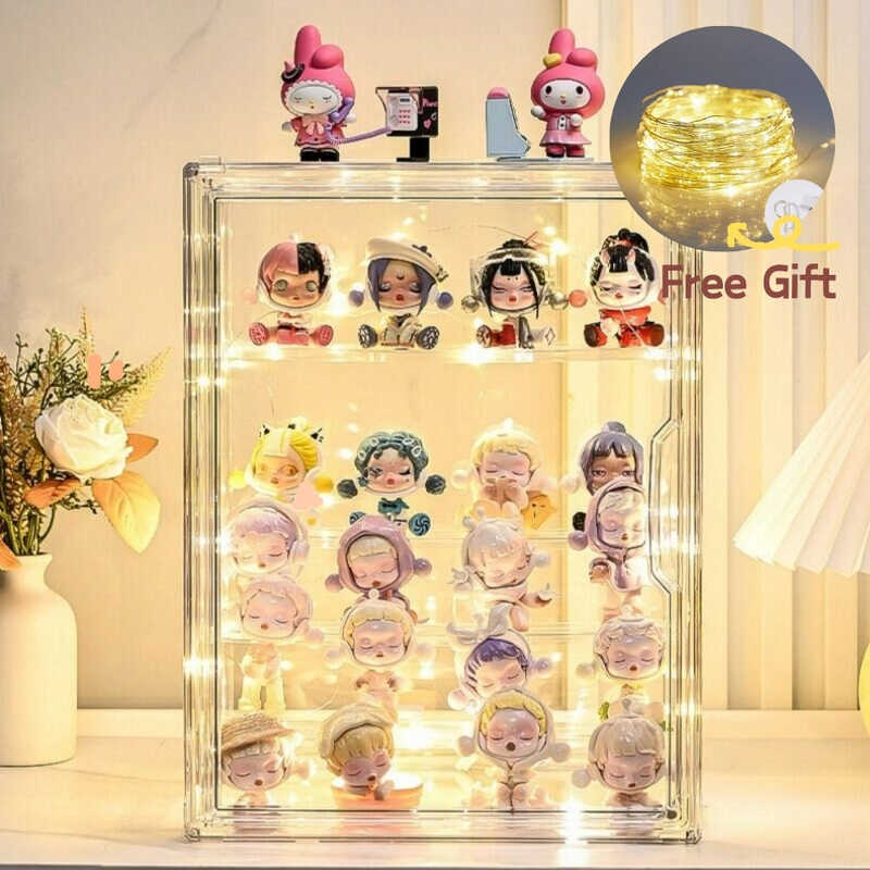 5-Layer Acrylic Display Box Popmart Storage Organizer Transparent ...